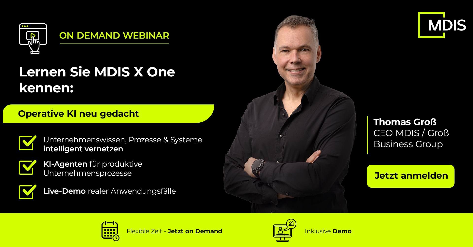 Operative KI in der Praxis: Lernen Sie MDIS X.One live kennen